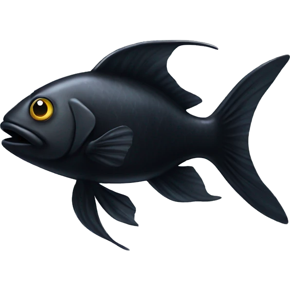 Black fish emoji