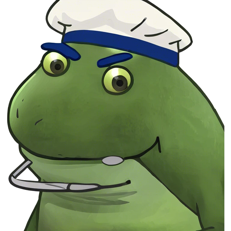 bufo with a cooking hat emoji