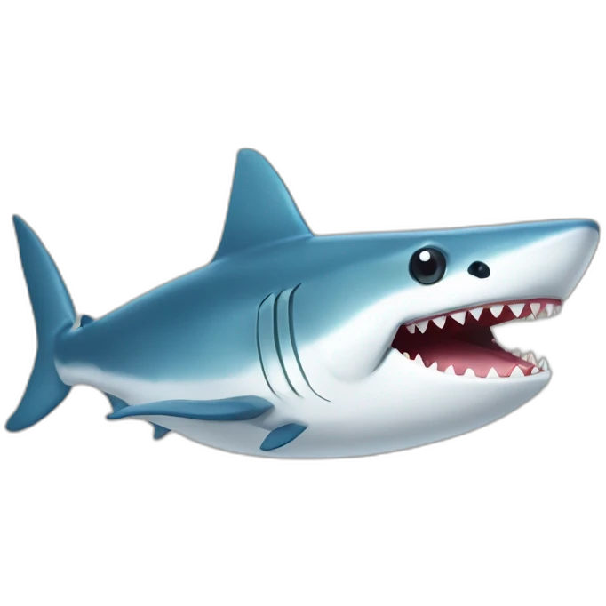 poisson dans bouche requin emoji