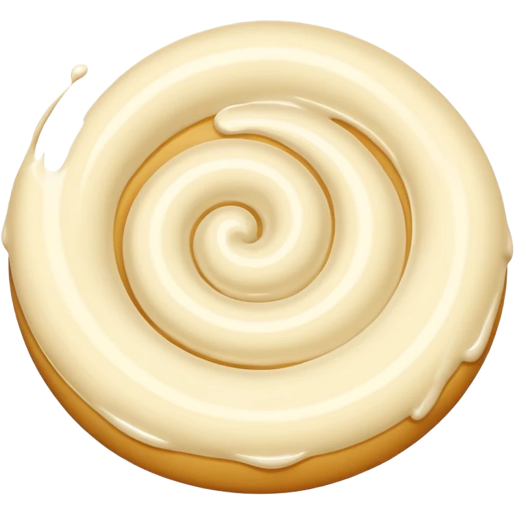 just Cream without a plate emoji