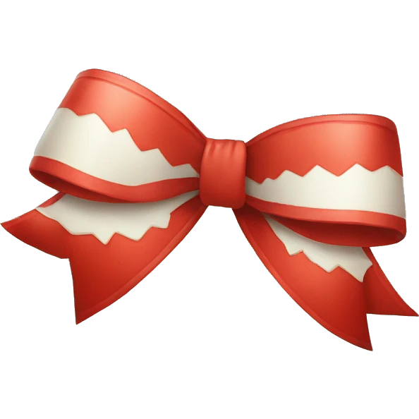 christmas bow emoji