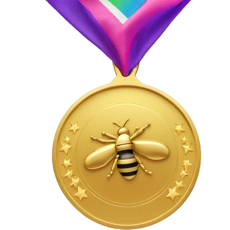 Elementary spelling bee medal for kids emoji