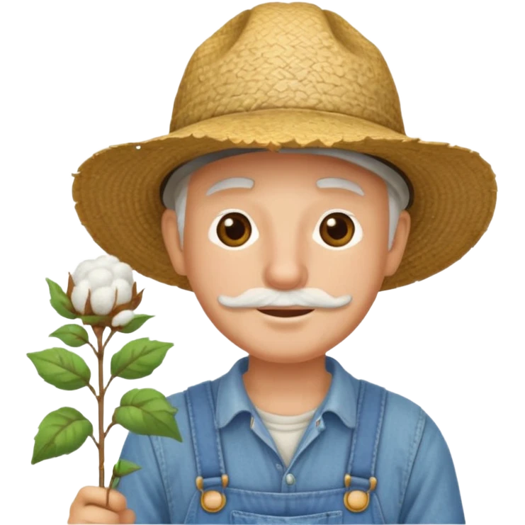 Farmer with Cotten emoji