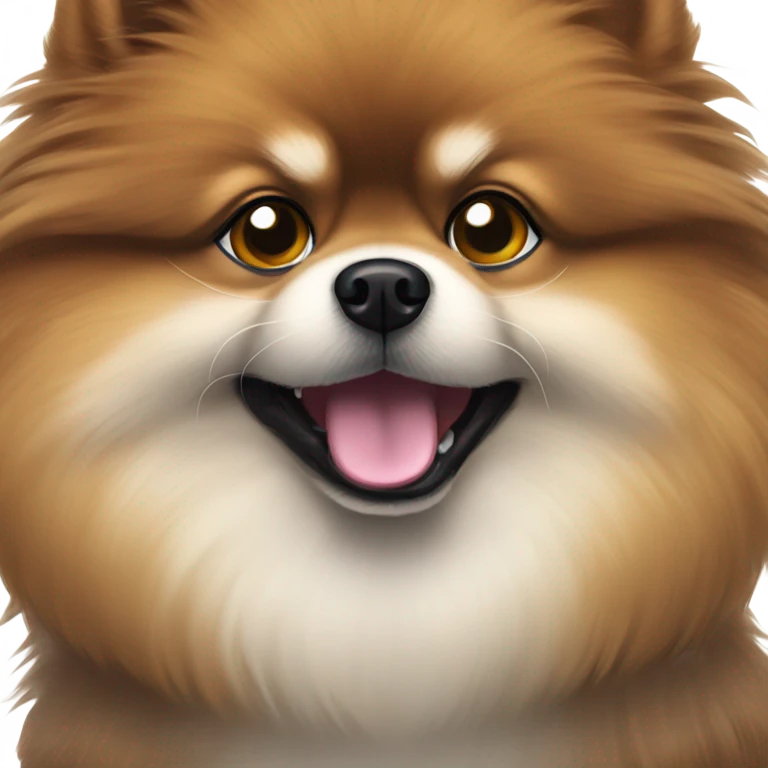 Dark Pomeranian emoji