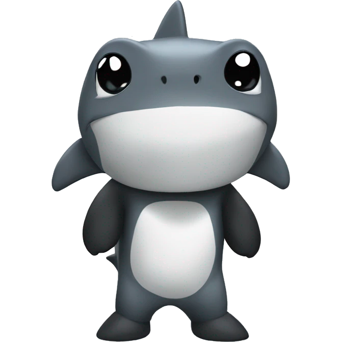 Shark wearing  panda pj￼ emoji