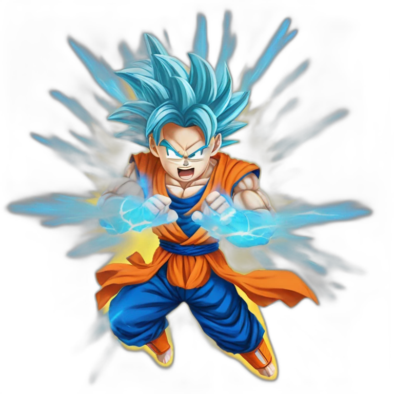 goku super saiyan with rays emoji