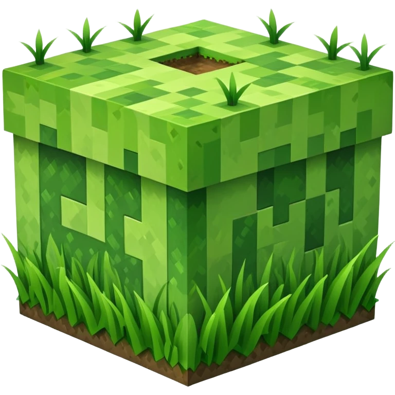 Minecraft grass block emoji