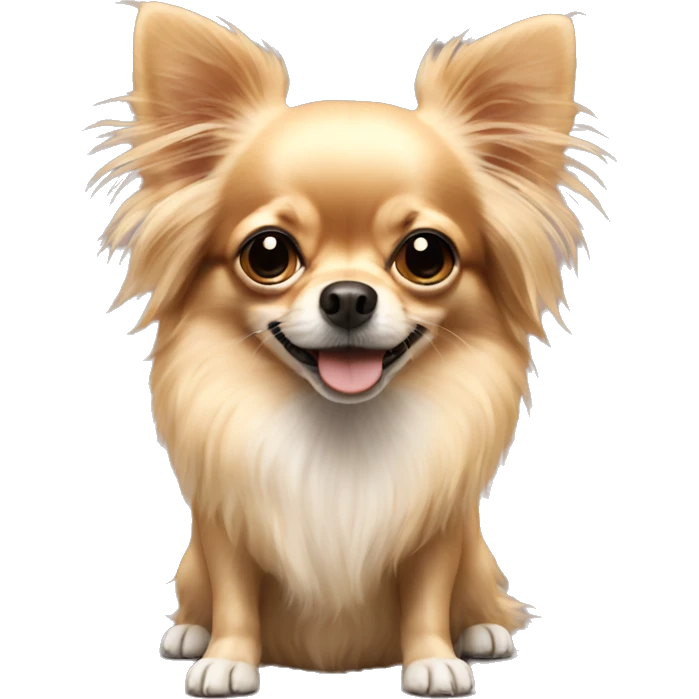 Long haired chihuahua emoji