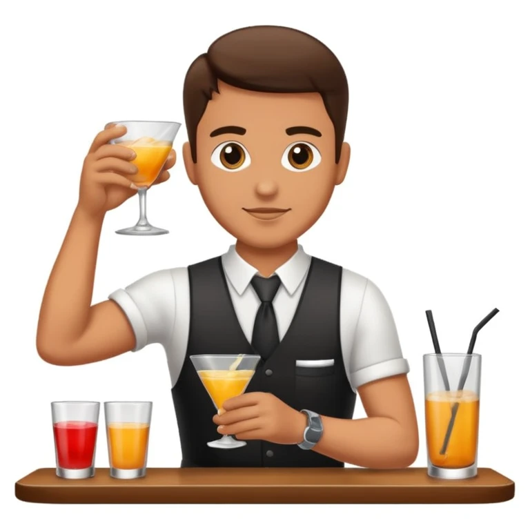 bartender mixing drinks emoji