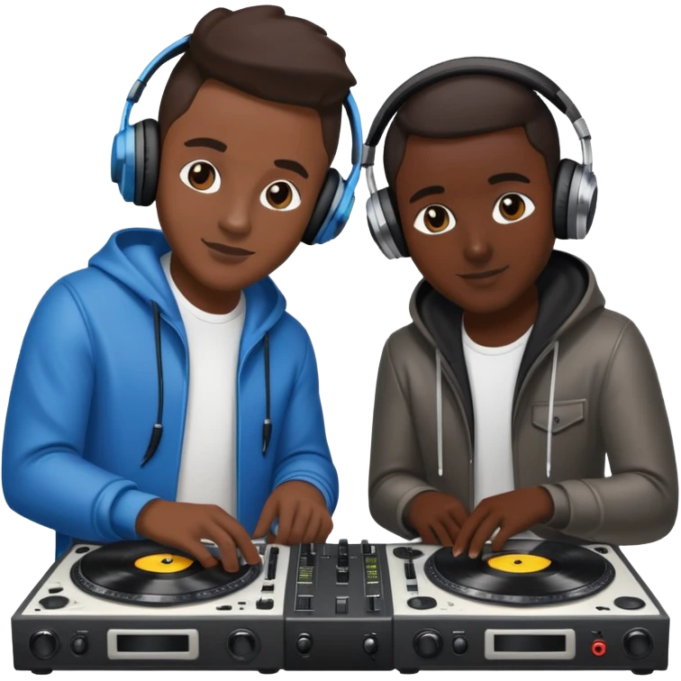 2 dj with everthing around  emoji