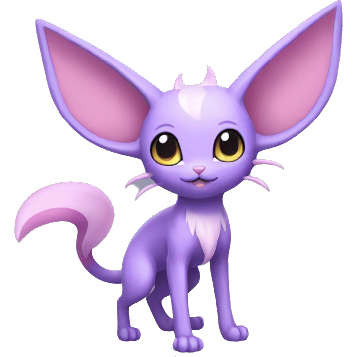 Kawaii Espeon full body emoji