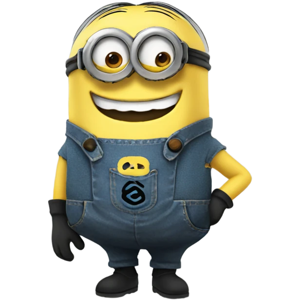 Minion character smiling emoji