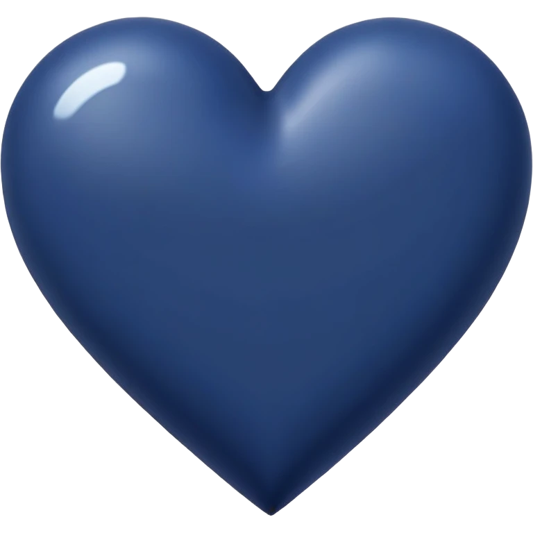  Navy blue Heart emoji