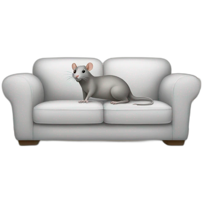 white living room with a couch gray-rat emoji