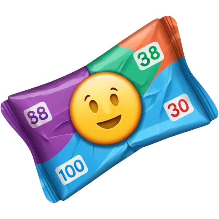 Lottery scratch ticket emoji