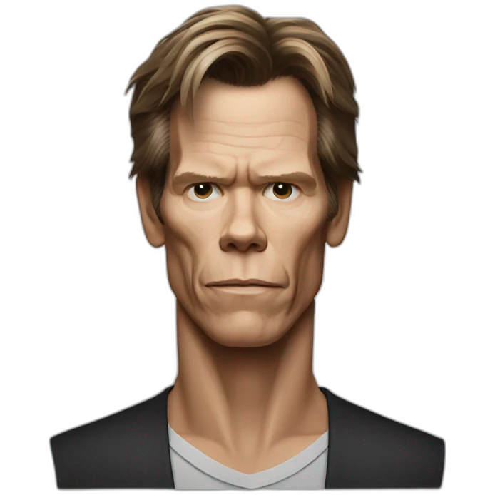 actor kevin bacon serious emoji