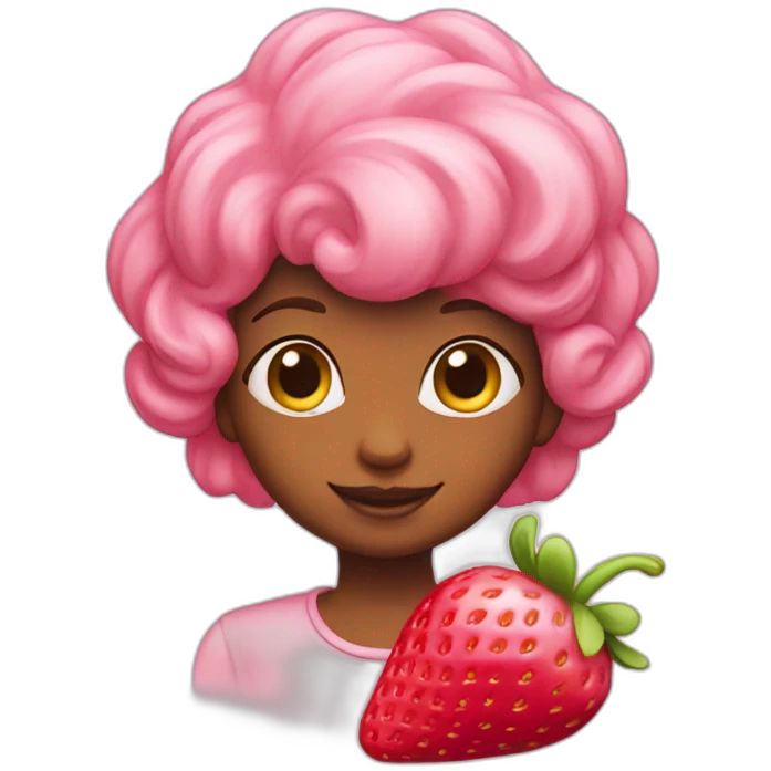 strawberry shortcake pink emoji