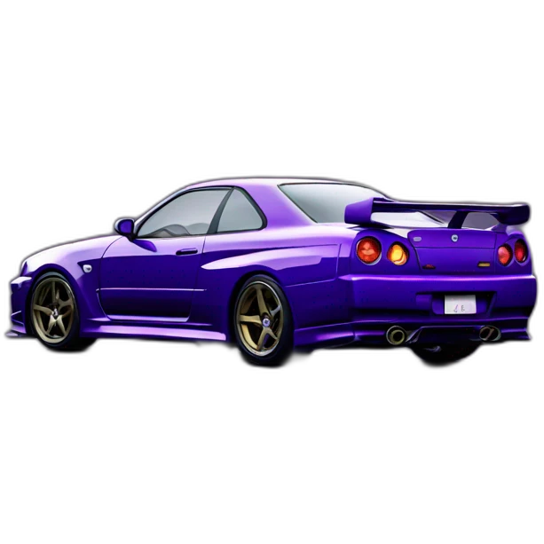 gtr r34 midnight purple emoji
