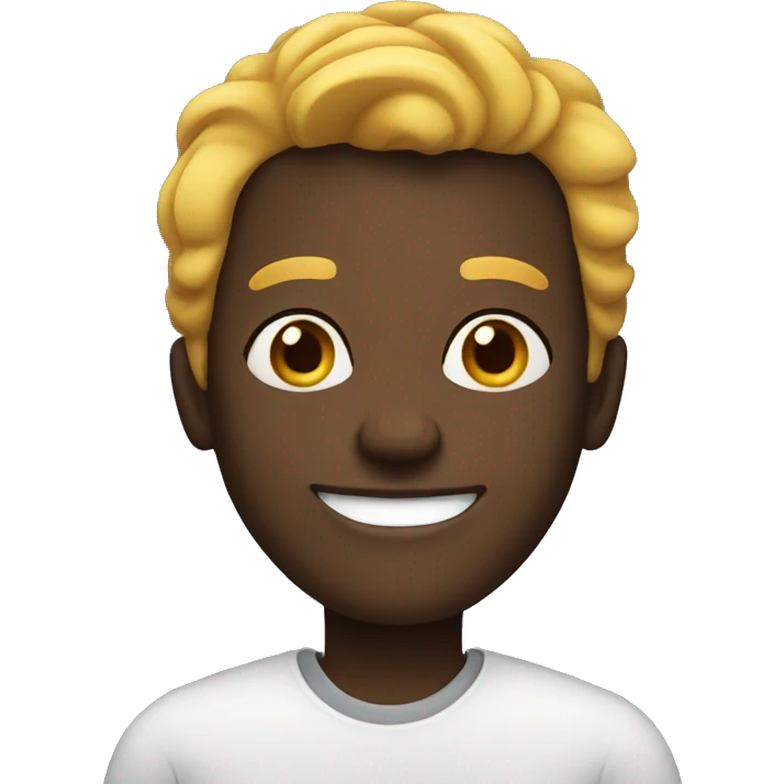 Black guy, smiling emoji