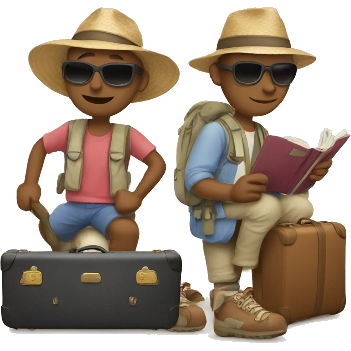 Traveling emoji