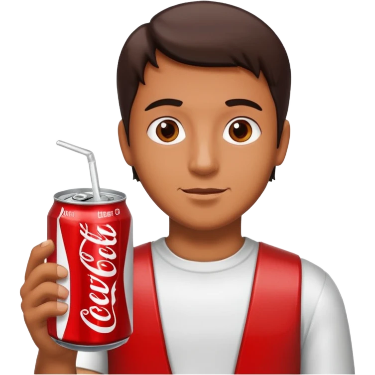 man with coke tin emoji