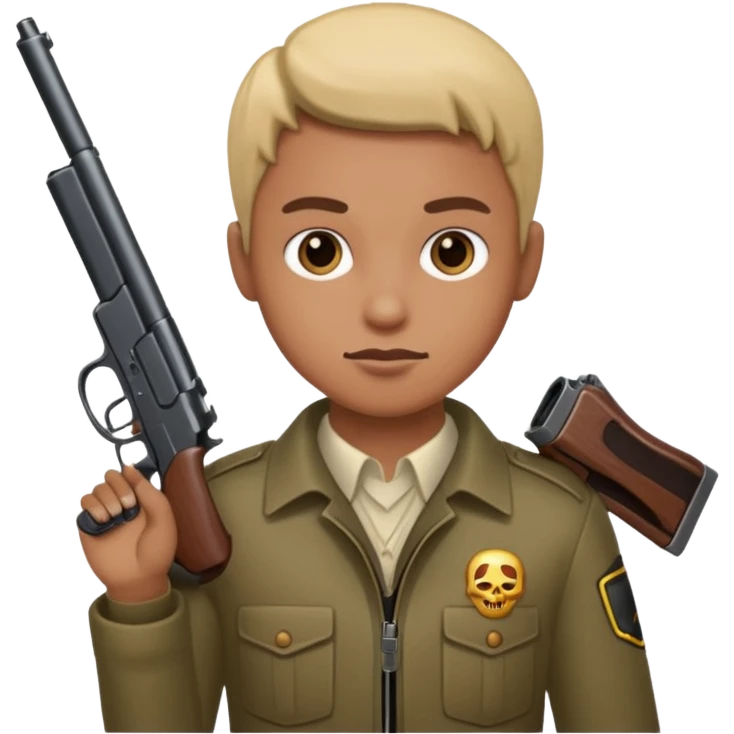 A person with a gun emoji