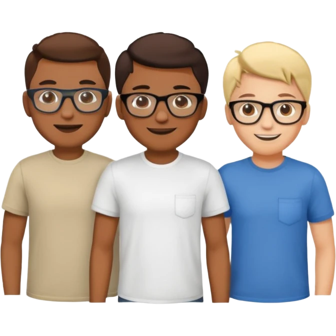 Group of 4 vibe coders emoji