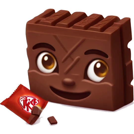 kitkat eating a kitkat emoji