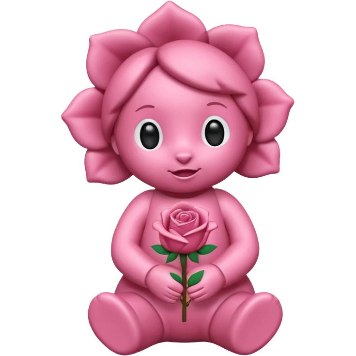 Labubu rose qui fait caca emoji