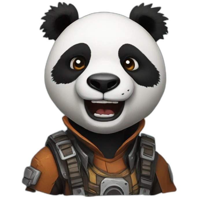 Panda as borderlands emoji