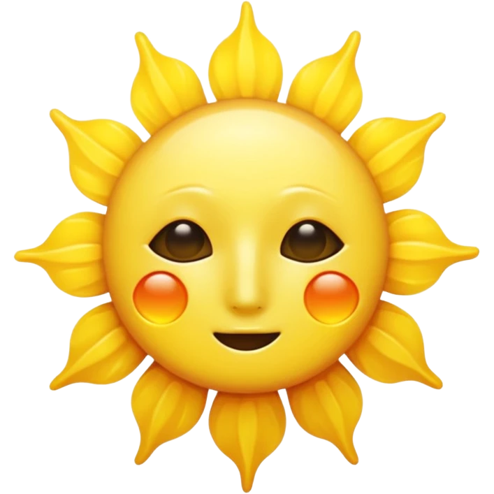 sun no face emoji