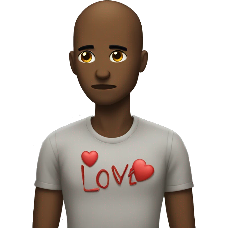 Person being rejected by love emoji