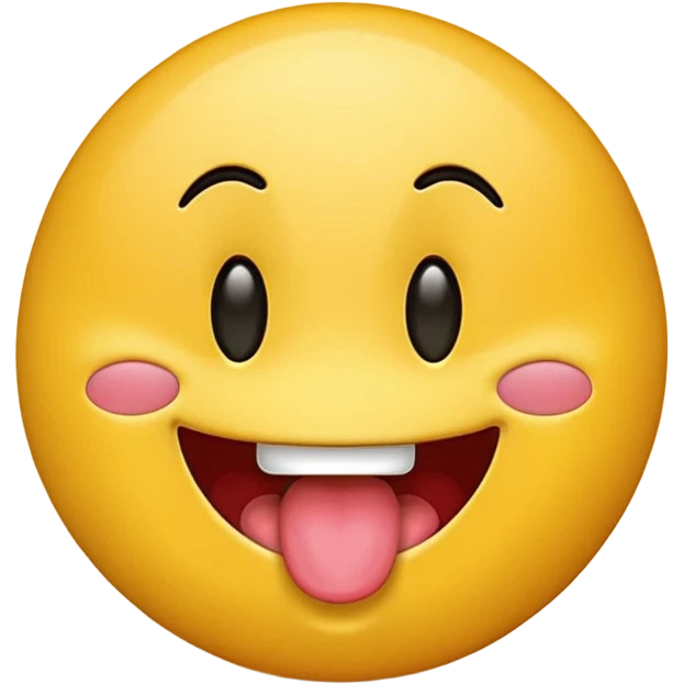 Yellow emoji tongue out emoji