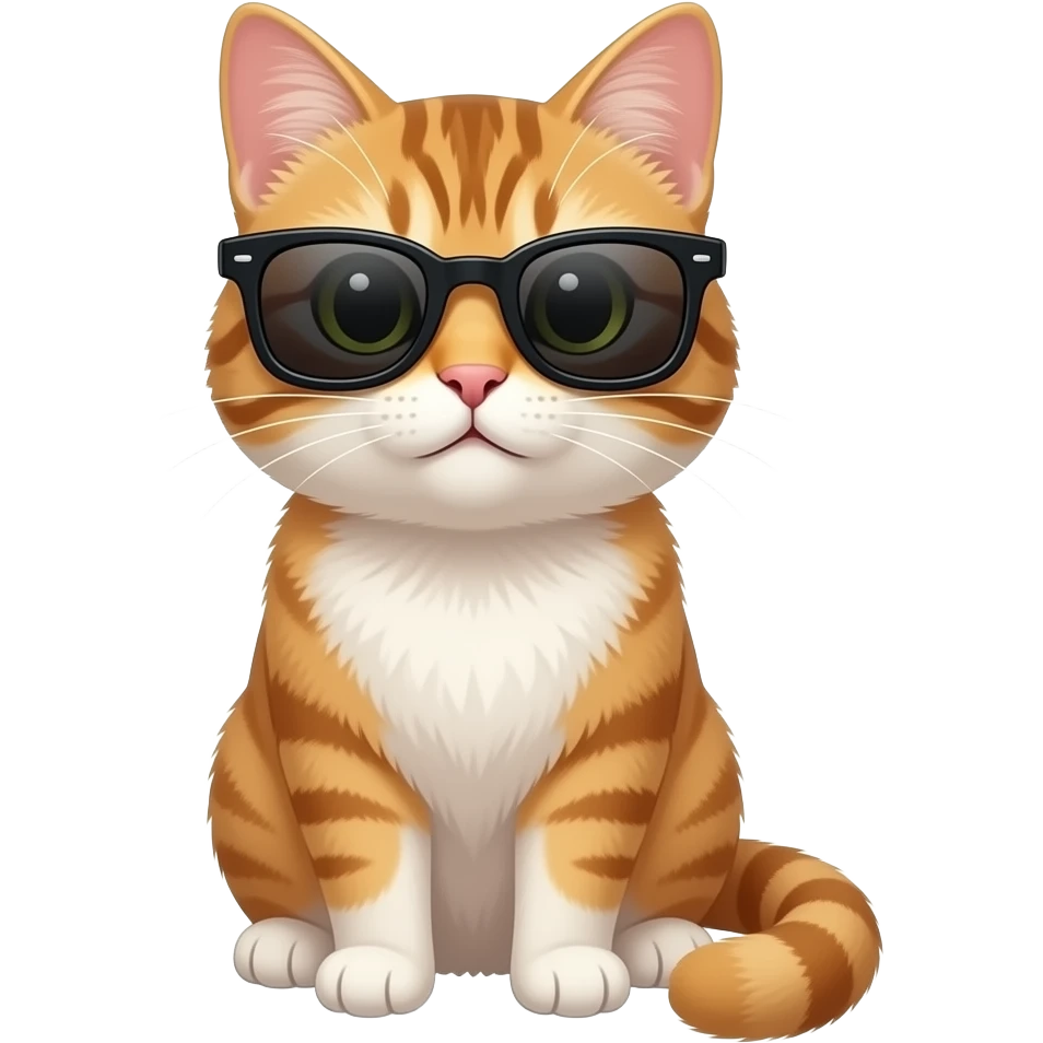 Cat wearing sunglasses emoji