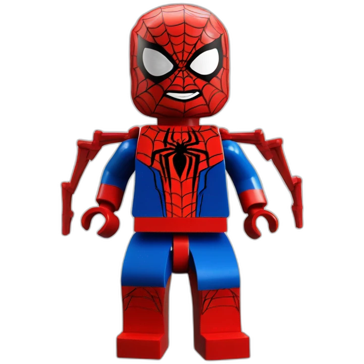 Lego spiderman emoji