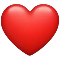 red cute heart emoji