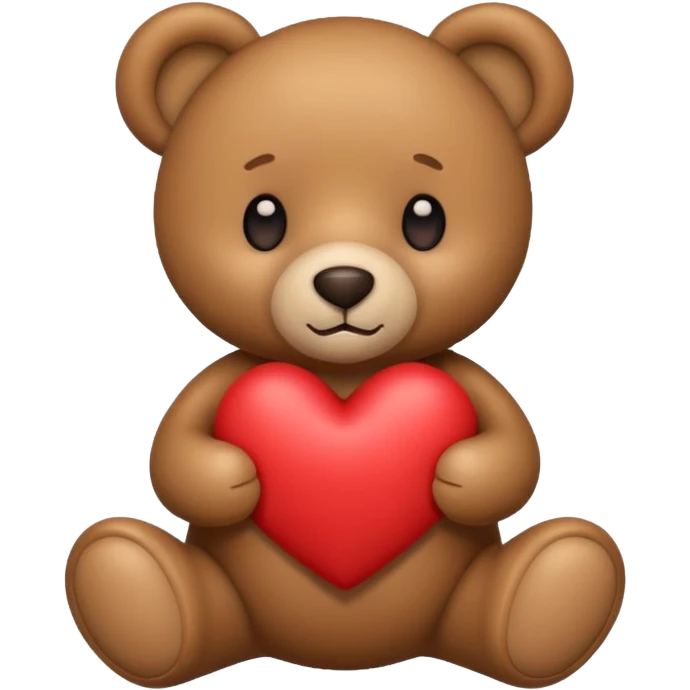 Teddy with heart emoji