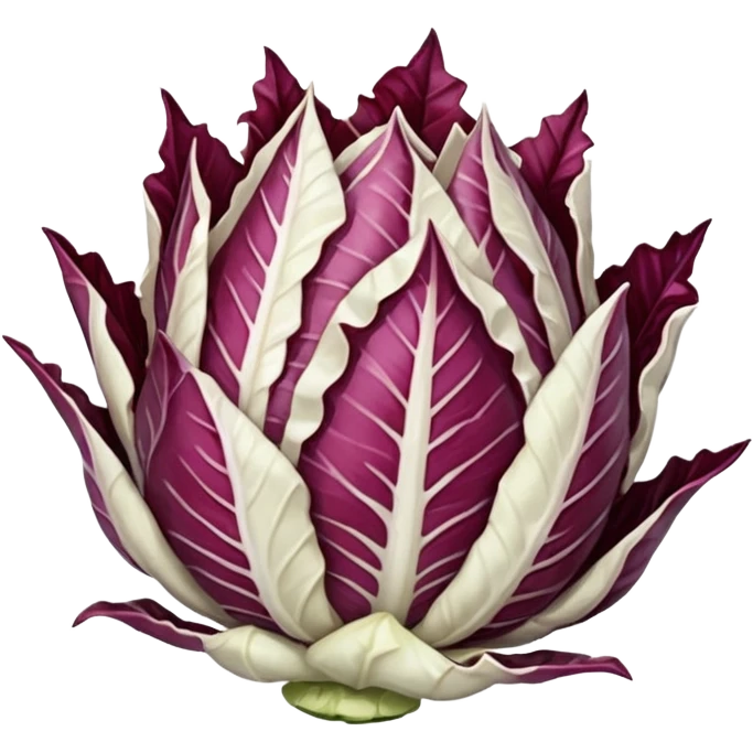white pointy radicchio emoji