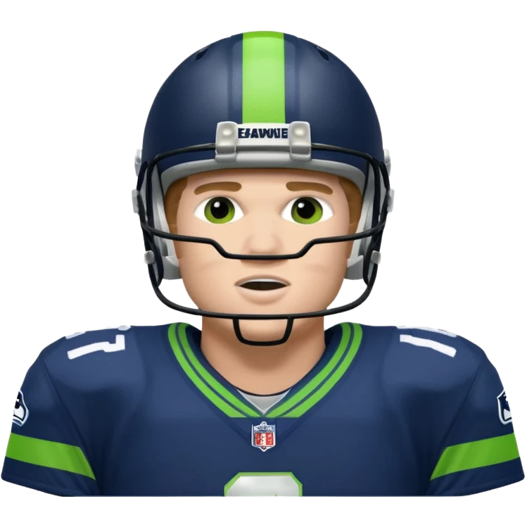SAm Darnold in Seahawks uniform emoji