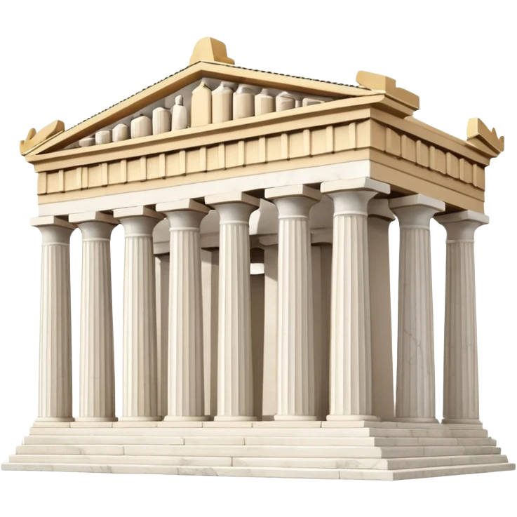 An emoji of the ancient Greek Parthenon temple. It is depicted as a classical building with rows of Doric columns and a triangular pediment.

 emoji