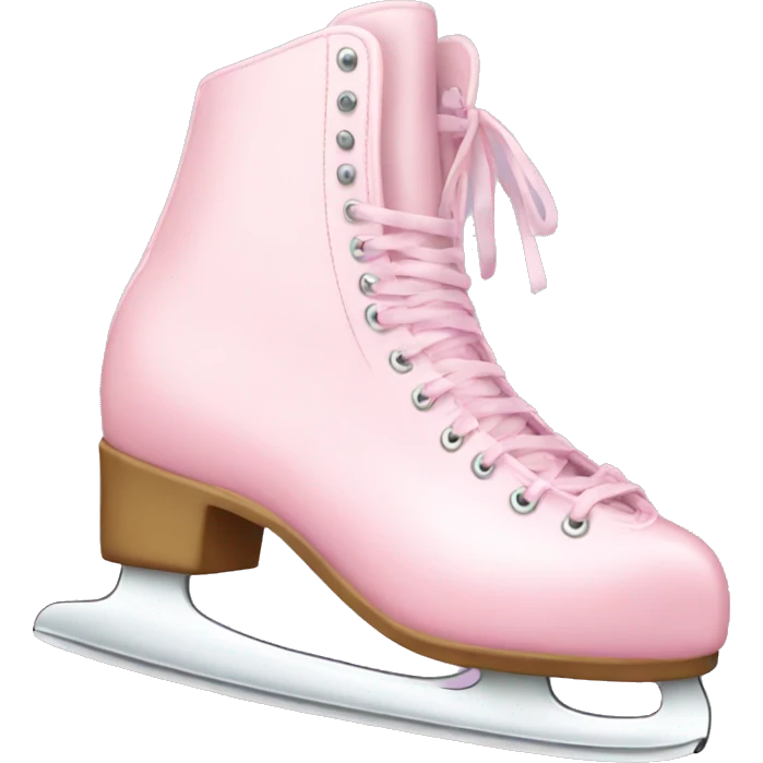 pastel pink ice skates emoji
