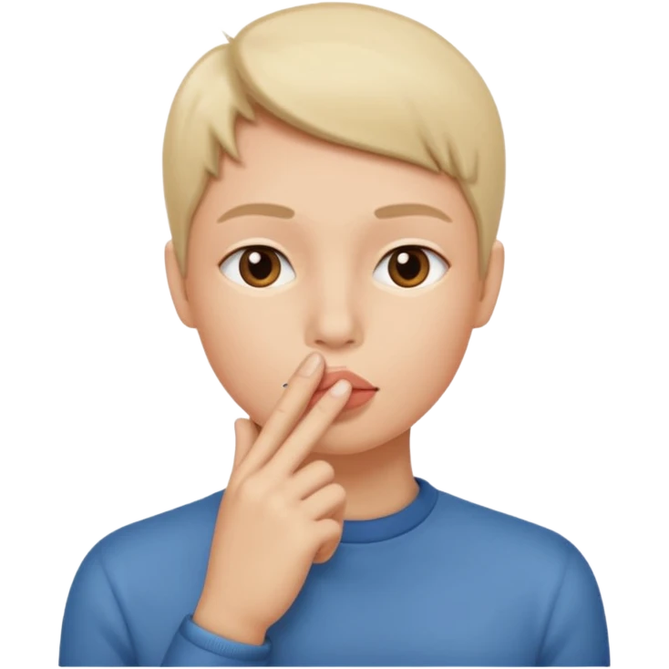 🤫🤫🧏 emoji