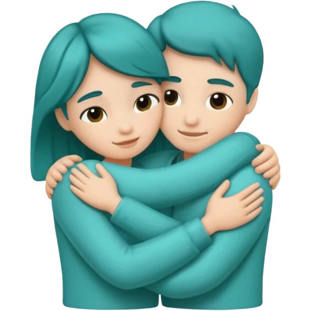 teal hug emoji
