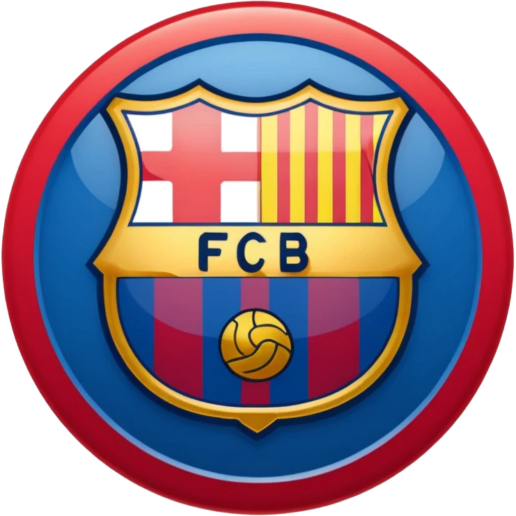 Fc Barcelona logo imoji emoji