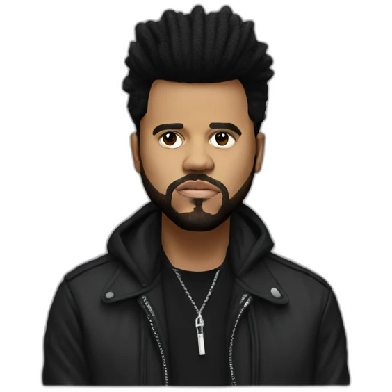 hyperrealistic the weeknd emoji