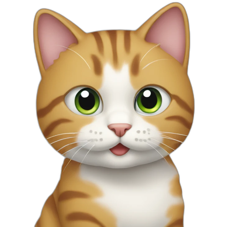 A cat learning how to program emoji