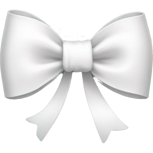 white bow emoji