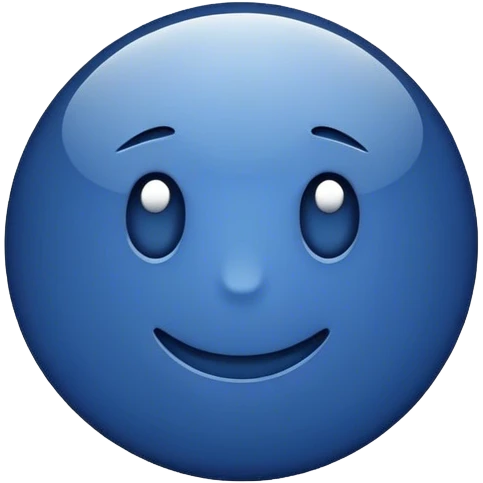 dark blue like button emoji