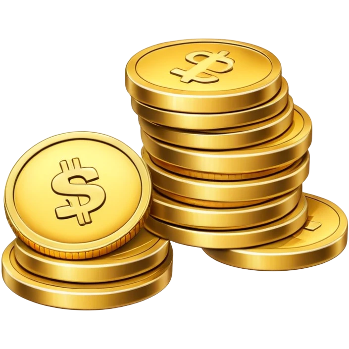 Stack of coins  emoji
