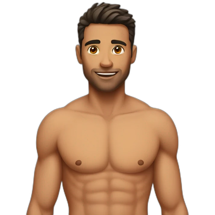 shirtless guy emoji